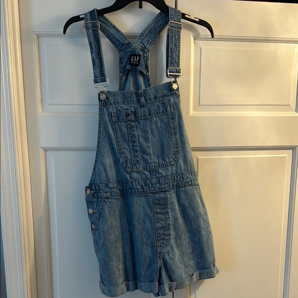 GAP Blue Denim Overalls with Adjustable Straps